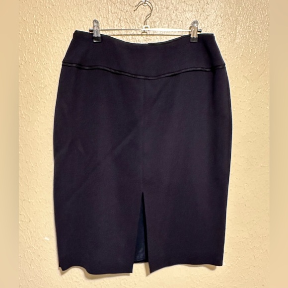 L.K. Bennett Lander Navy Pencil Skirt Size 10‎ - Picture 1 of 6